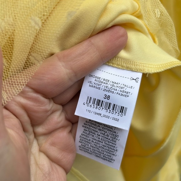Jake’s Cocktail Yellow dress, size 38 (approx 6) - Picture 9 of 10